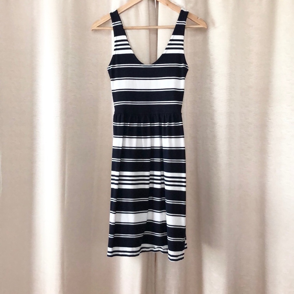 J.Crew Nautical Knit Dress/Navy and White stripes